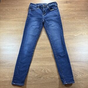 American Eagle Women's Skinny Jeans Size 4 Regular Next Level Stretch Blue